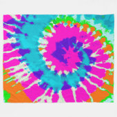 holiES - Power Spiral Batik Style Fleecedecke (Vorderseite (Horizontal))