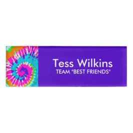 holiES - Power Spiral Batik Style Namenschild