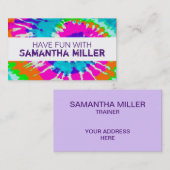 holiES - Power Spiral Batik Style Visitenkarte (Vorne/Hinten)