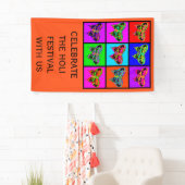 holiES - Psychedelische Schmetterlinge Mosaik Banner (Insitu)