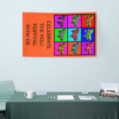 holiES - Psychedelische Schmetterlinge Mosaik Banner (Messeveranstaltung)