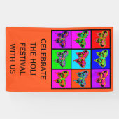 holiES - Psychedelische Schmetterlinge Mosaik Banner (Horizontal)