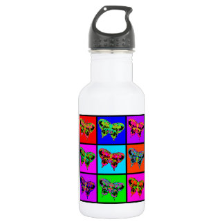 holiES - Psychedelische Schmetterlinge Mosaik Trinkflasche