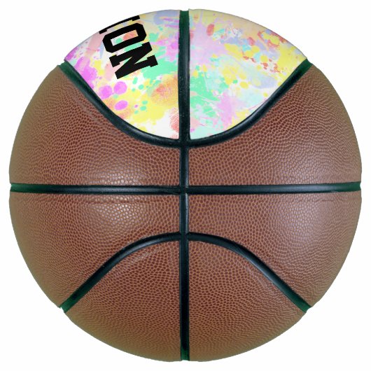 holiES - Splashes nahtlose Muster Pastell 1 Basketball (Rechts)