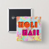 holiES - Splashes nahtlose Muster Pastell 1 Button (Vorne & Hinten)