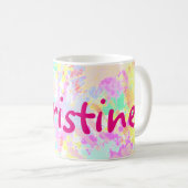 holiES - Splashes nahtlose Muster Pastell 1 Kaffeetasse (VorderseiteRechts)