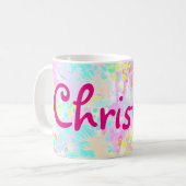 holiES - Splashes nahtlose Muster Pastell 1 Kaffeetasse (Vorderseite Links)