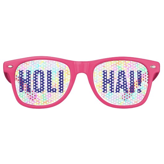 holiES - Splashes nahtlose Muster Pastell 1 Partybrille (Vorderseite)