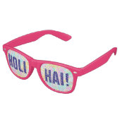holiES - Splashes nahtlose Muster Pastell 1 Partybrille (Schrägansicht)