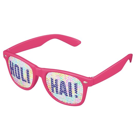 holiES - Splashes nahtlose Muster Pastell 1 Partybrille (Schrägansicht)