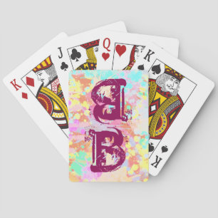 holiES - Splashes nahtlose Muster Pastell 1 Spielkarten