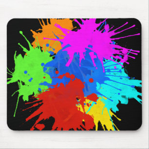 holiES - Splashes rund 2 + Ihre Ideen Mousepad
