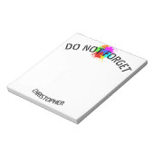 holiES - Splashes rund 2 + Ihre Ideen Notizblock (Rotiert)