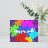 holiES - Splashes rund 2 + Ihre Ideen Postkarte (Stehend Vorderseite)
