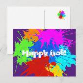 holiES - Splashes rund 2 + Ihre Ideen Postkarte (Vorne/Hinten)