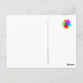 holiES - Splashes rund 2 + Ihre Ideen Postkarte (Rückseite)