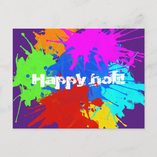 holiES - Splashes rund 2 + Ihre Ideen Postkarte (Vorderseite)