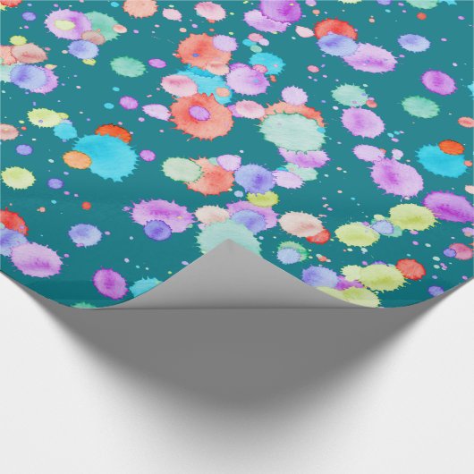 holiES - Spritzer mehrfarbig 1 + Ihr Backgr. Geschenkpapier (Ecke)