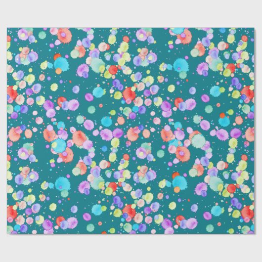 holiES - Spritzer mehrfarbig 1 + Ihr Backgr. Geschenkpapier (Flach)