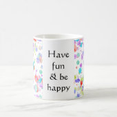 holiES - Spritzer mehrfarbig 1 + Ihr Backgr. Kaffeetasse (Mittel)