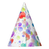 holiES - Spritzer mehrfarbig 1 + Ihr Backgr. Partyhütchen (Rückseite)