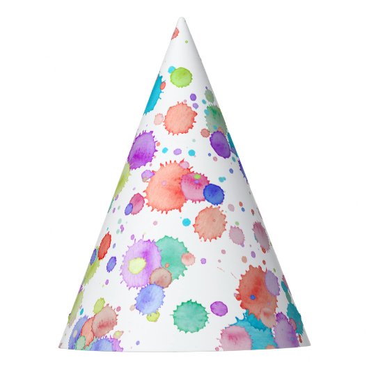 holiES - Spritzer mehrfarbig 1 + Ihr Backgr. Partyhütchen (Vorderseite)