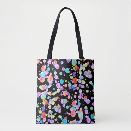 holiES - Spritzer mehrfarbig 1 + Ihr Backgr. Tasche (Vorderseite)