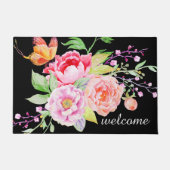 holiES - Wasserfarbene Frühlingsblumen Bouquet 2 Fußmatte (Vorderseite)