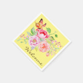 holiES - Wasserfarbene Frühlingsblumen Bouquet 2 Serviette (Ecke)