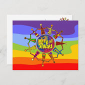 holiES - WIR SIND ALLE FERIEN + Ihr Backgr. Postkarte (Vorne/Hinten)