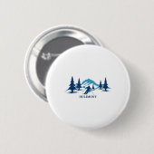 Holimont New York Ski Resort Skifahrer _1 Button (Vorne & Hinten)