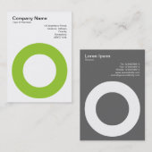 Holing Circle - Martian Green Visitenkarte (Vorne/Hinten)