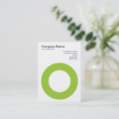 Holing Circle - Martian Green Visitenkarte (Stehend Vorderseite)
