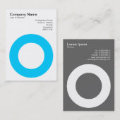 Holing Circle - Sky Blue Visitenkarte (Vorne/Hinten)