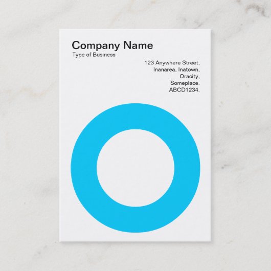 Holing Circle - Sky Blue Visitenkarte (Vorderseite)