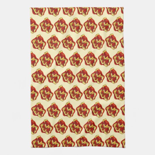 Holishkes Gestütetes Cabbage Roll jüdisches Kochen Geschirrtuch (Vertikal)