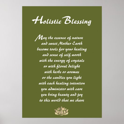 Holistic Blessing Poster (Vorne)