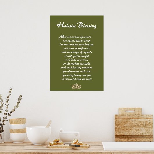 Holistic Blessing Poster (Küche)