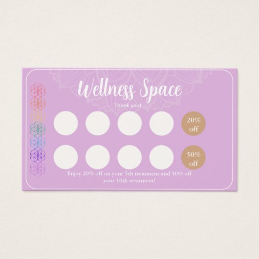 Holistic design Loyalty Card  (Vorderseite)