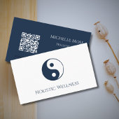 Holistic Healer Yin Yang QR Code Wellness Visitenkarte