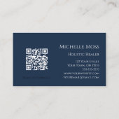 Holistic Healer Yin Yang QR Code Wellness Visitenkarte (Rückseite)