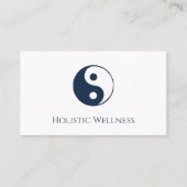 Holistic Healer Yin Yang QR Code Wellness Visitenkarte (Vorderseite)