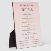 Holistic Healing Wellness-Center Services Easel Fotoplatte (Seite)