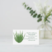 Holistic Medicine Wellness Centre Naturopath Green Visitenkarte (Stehend Vorderseite)