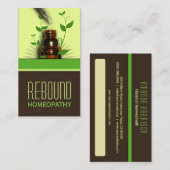 Holistic Natural Therapy Homeopathy Business Cards Terminkarte (Vorne/Hinten)