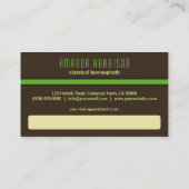 Holistic Natural Therapy Homeopathy Business Cards Terminkarte (Rückseite)