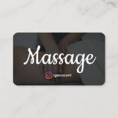 Holistic Therapy Massage Services Elegante Moderne Visitenkarte (Rückseite)