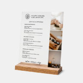 Holistic Wellness Services Menu Acrylschild (Winkel)