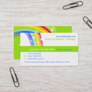 Holistische Farbtherapie-FirmenVisitenkarte Visitenkarte