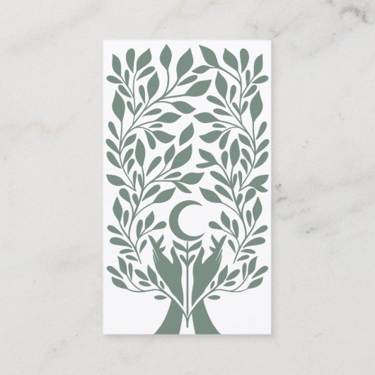 Holistische Gesundheit & Wellness-Heilung Hände Ce Visitenkarte (Rückseite)